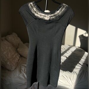 Nasty Gal Solemio Metal n Mesh Black Bodycon Dress